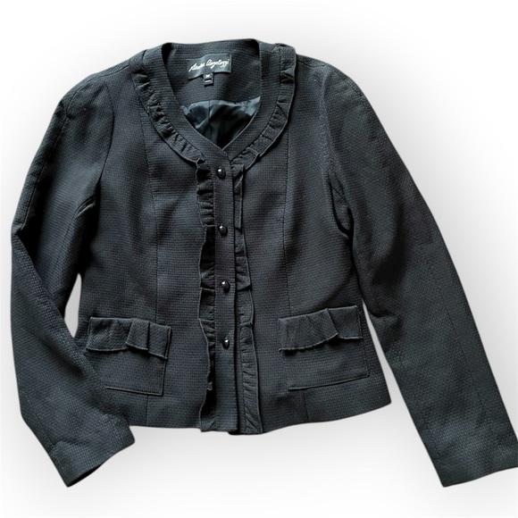 Sandra Angelozzi Elegant Black Blazer made in Canada - Picture 2 of 9